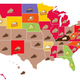 Map of most popular pies in every US state